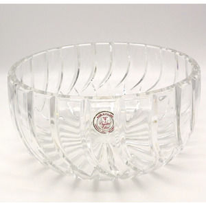 Crystal Clear Fruit Serving Bowl Radiance Handcut 24% Lead Crystal Poland VTG